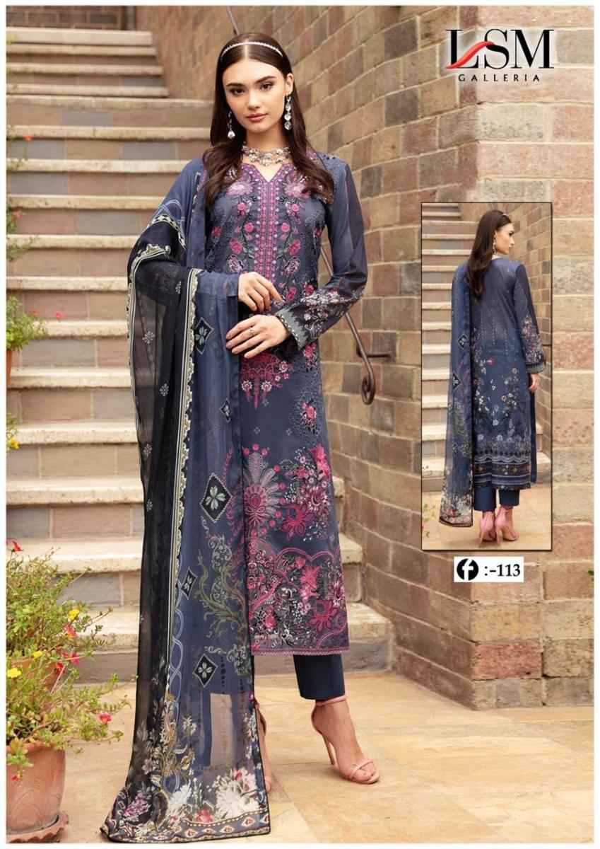 LSM Galleria Firdous Queen Lawn Vol 11 Lawn Cotton Dress Material 6 pcs Catalogue