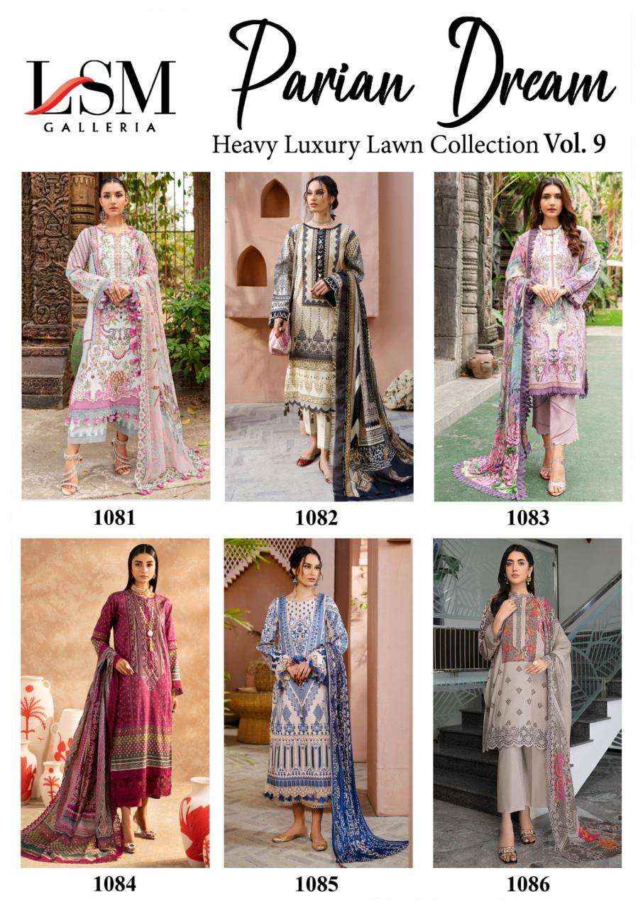 LSM Galleria Parian Dream Vol 9 Lawn Dress Material 6 pcs Catalogue