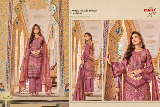 Pakiza Prints Haya Vol 36 Rose Silk Dress Material 10 pcs Catalogue