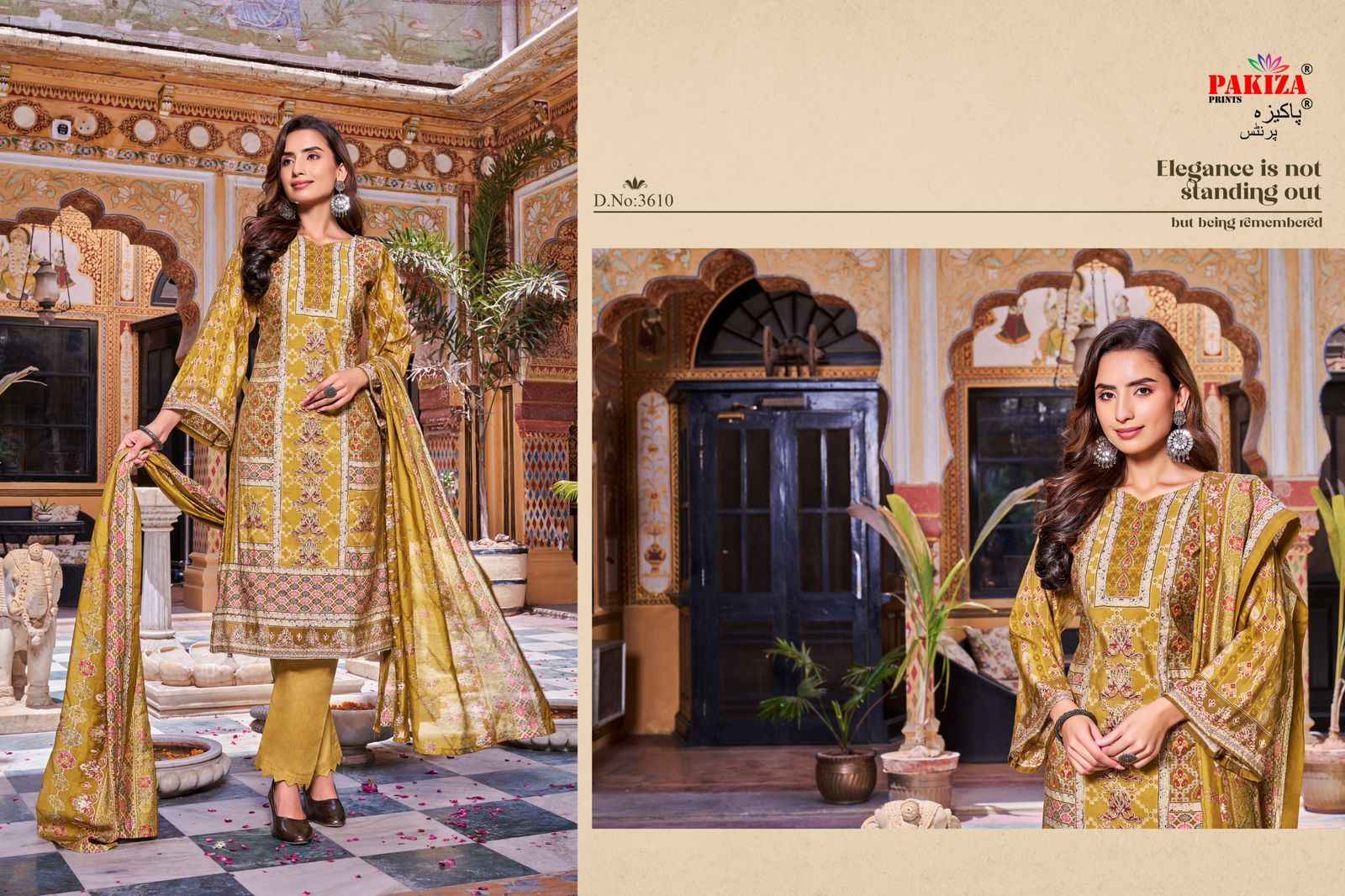 Pakiza Prints Haya Vol 36 Rose Silk Dress Material 10 pcs Catalogue