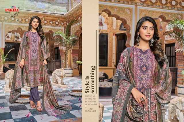 Pakiza Prints Haya Vol 36 Rose Silk Dress Material 10 pcs Catalogue