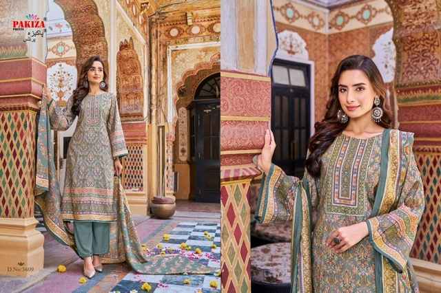 Pakiza Prints Haya Vol 36 Rose Silk Dress Material 10 pcs Catalogue