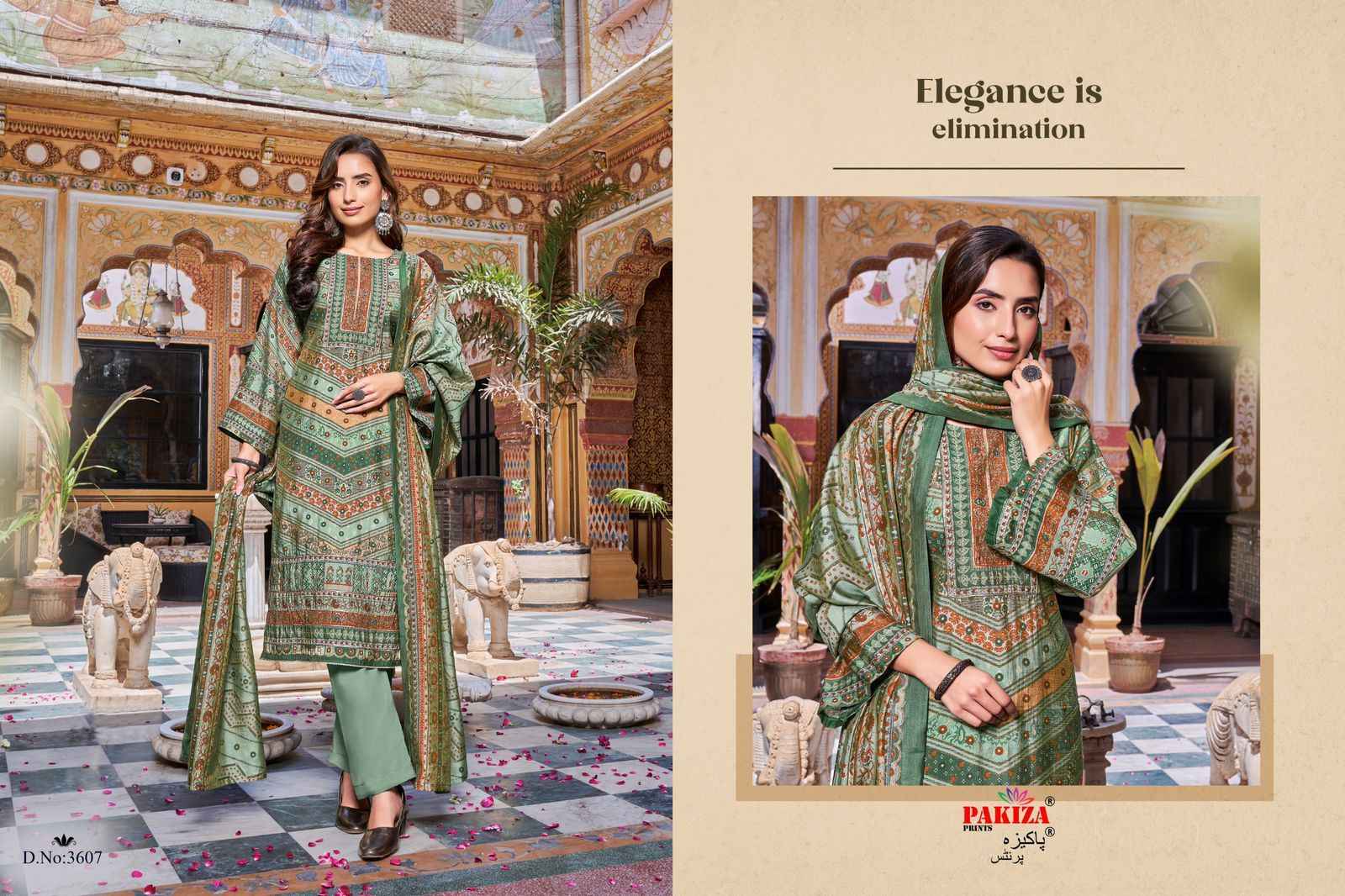 Pakiza Prints Haya Vol 36 Rose Silk Dress Material 10 pcs Catalogue