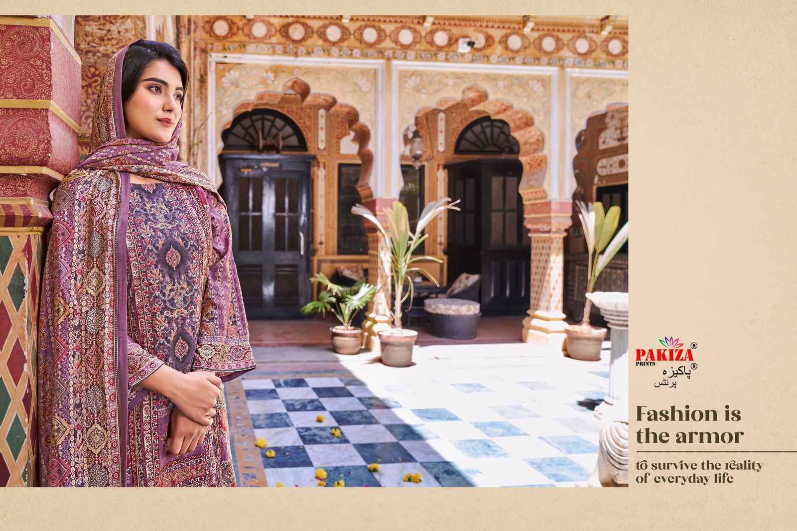 Pakiza Prints Haya Vol 36 Rose Silk Dress Material 10 pcs Catalogue