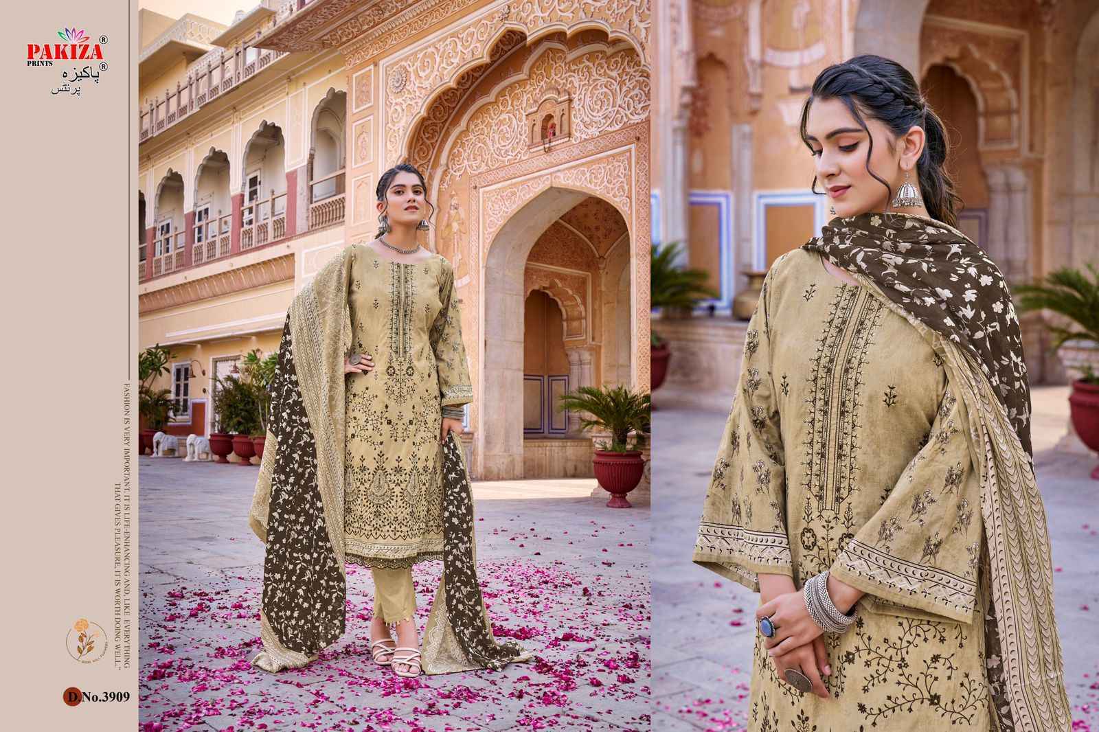 Pakiza Prints Shamaera Vol-39 Lawn Cotton Dress Material 10 Pc Catalouge