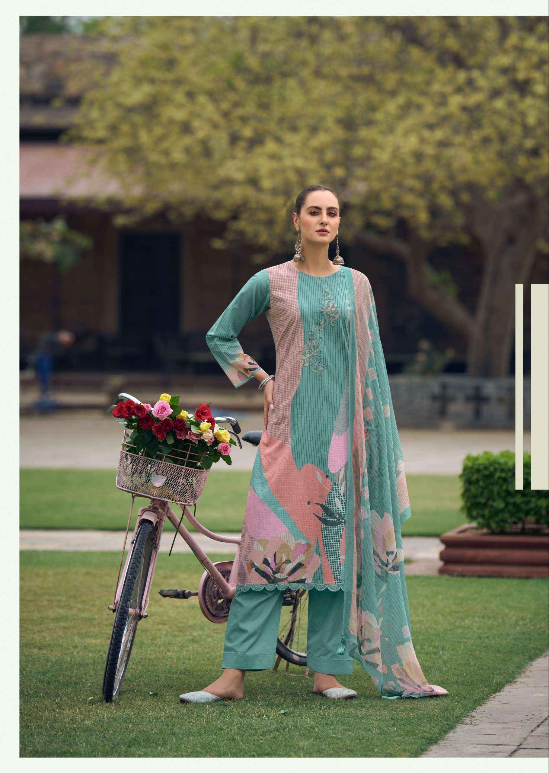 PRM Trendz Maritza Cotton Dress Material 8 pcs Catalogue