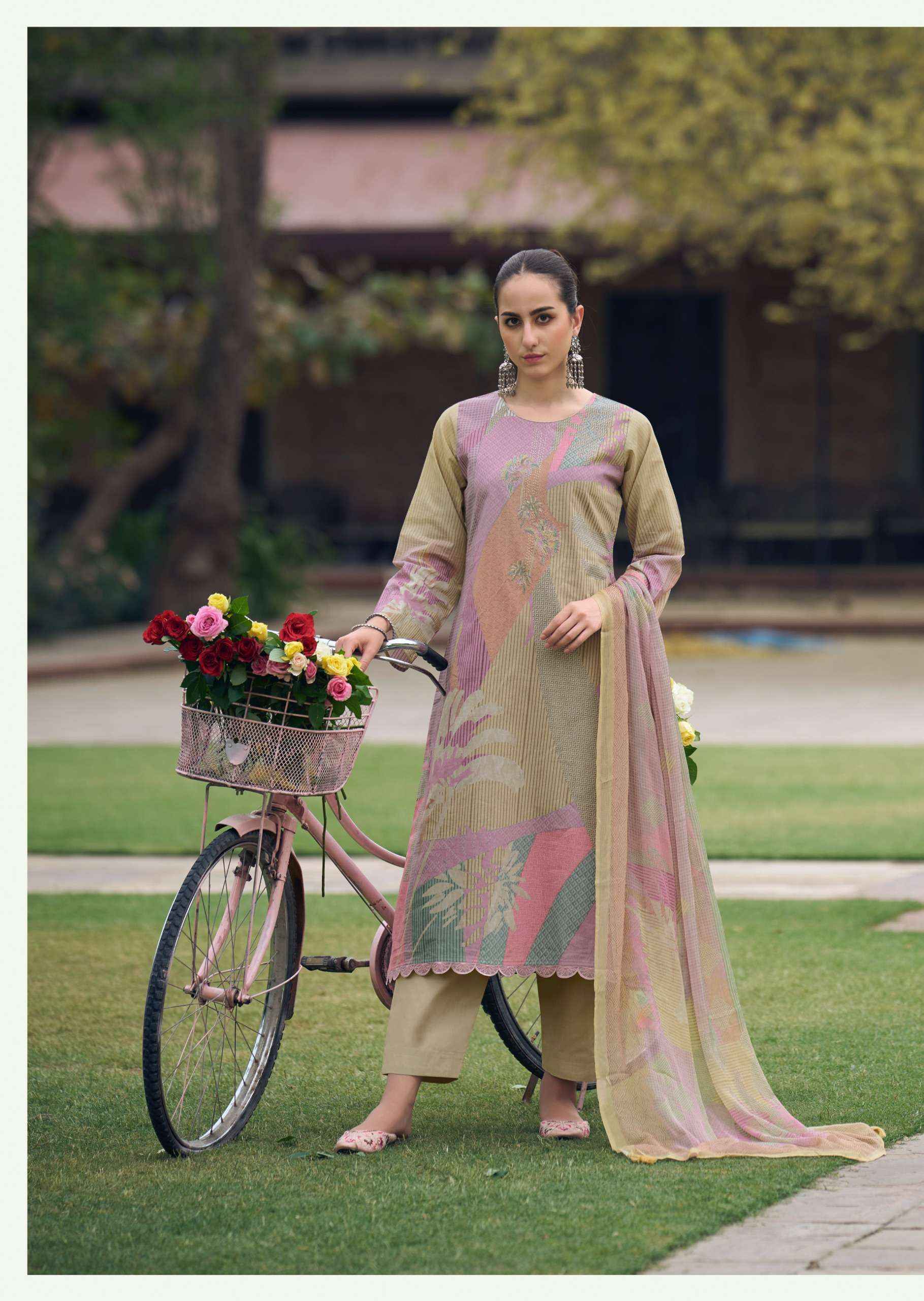 PRM Trendz Maritza Cotton Dress Material 8 pcs Catalogue