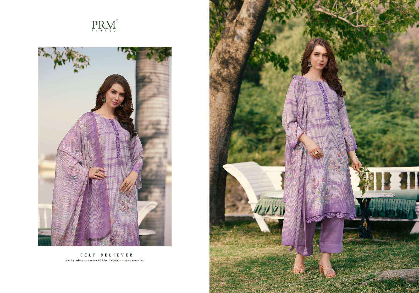 PRM Trendz Vouge Nafees Muslin Dress Material 8 pcs Catalogue