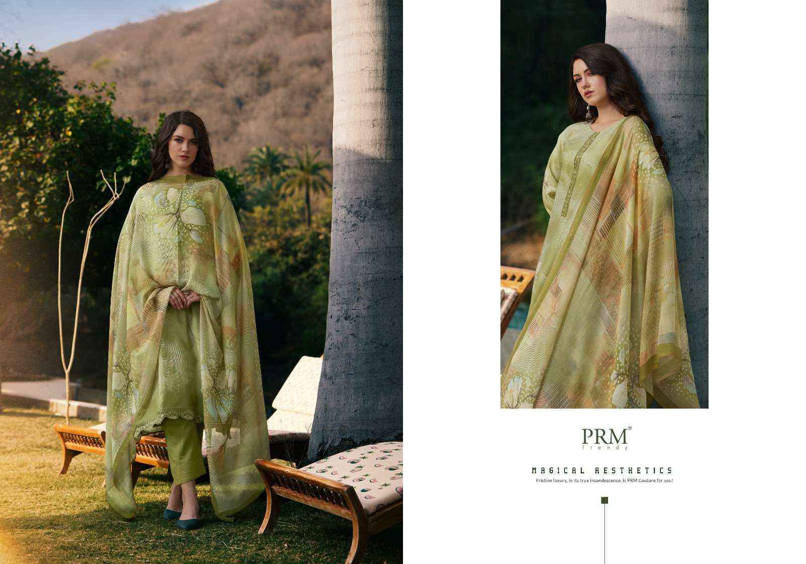 PRM Trendz Vouge Nafees Muslin Dress Material 8 pcs Catalogue