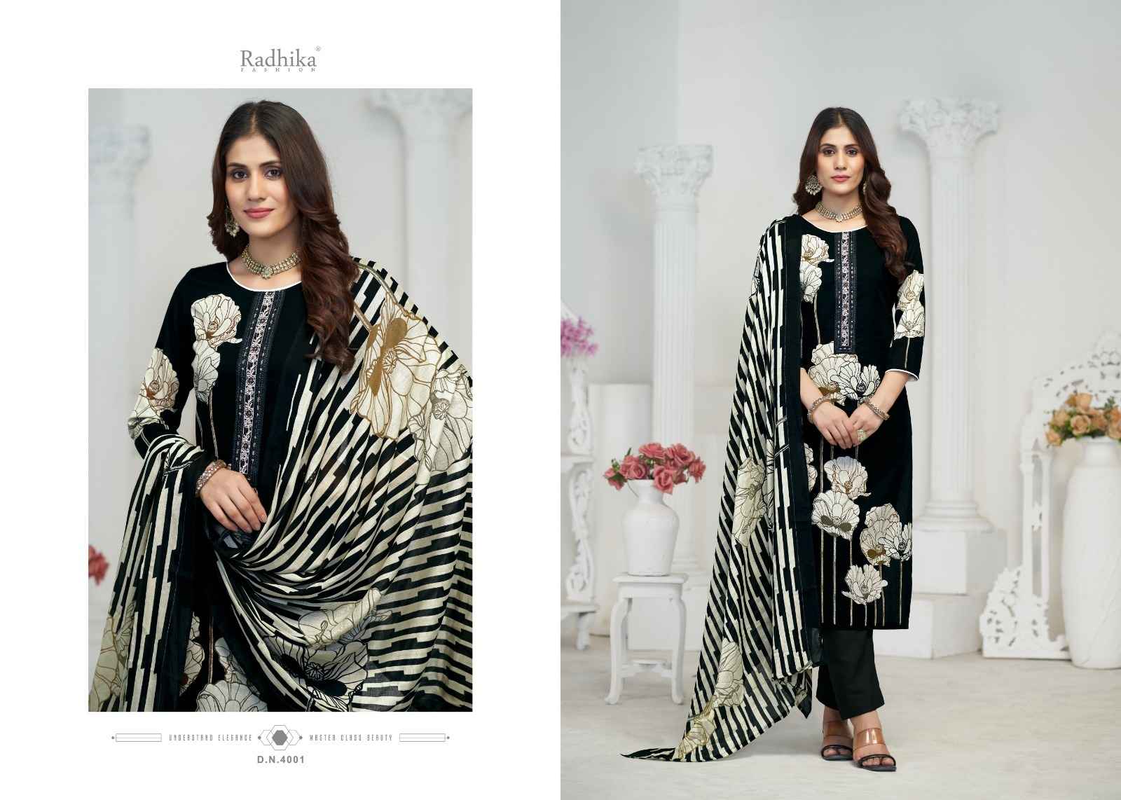Radhika Azara Flower Valley Cambric Cotton Dress Material 2 pcs Catalogue