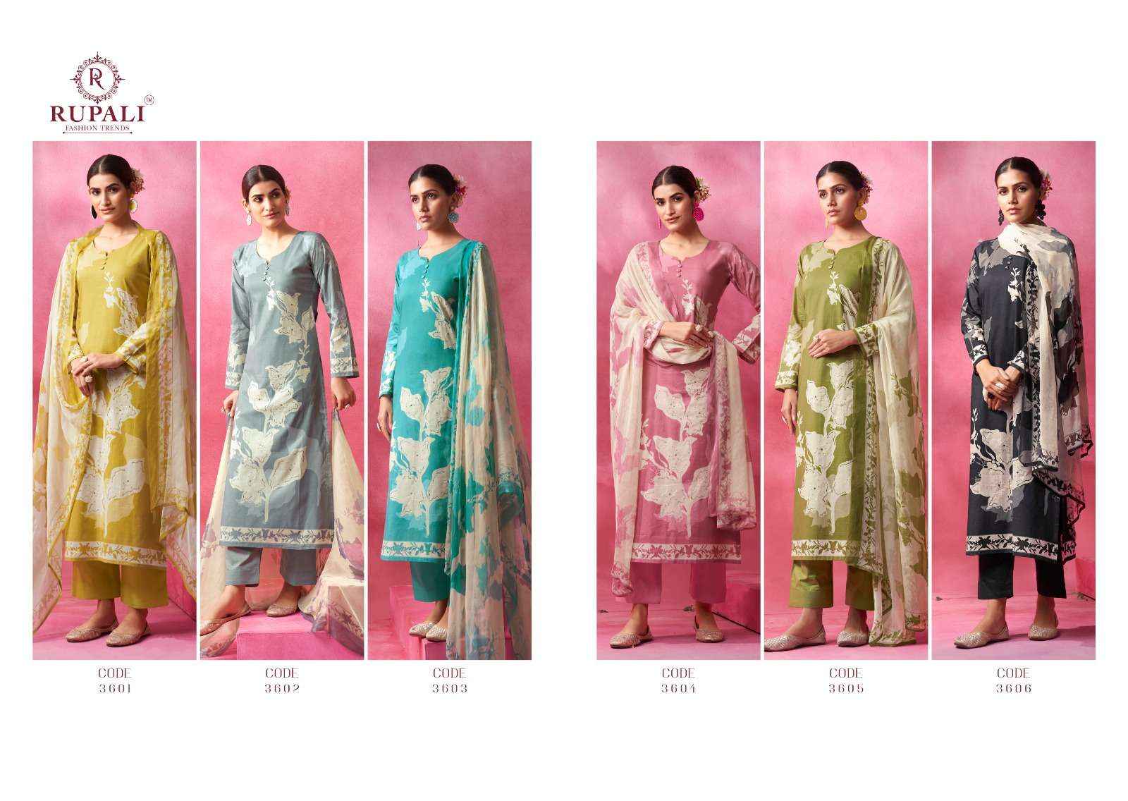 Rupali Fashion Bahara Lawn Cotton Dress Material Best Quality Ladies Suits