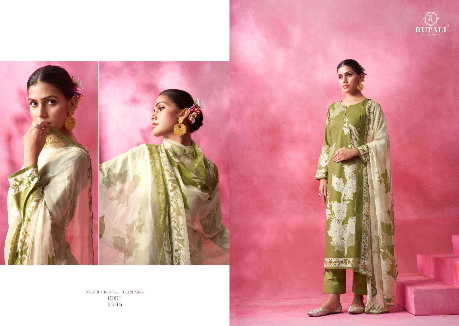 Rupali Fashion Bahara Lawn Cotton Dress Material Best Quality Ladies Suits