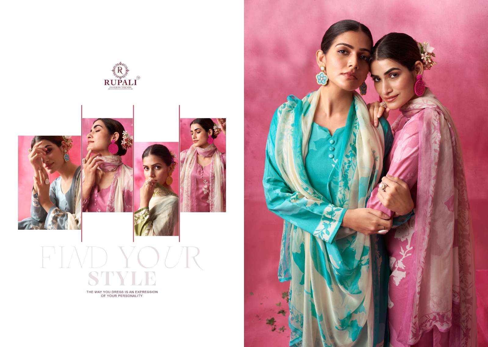 Rupali Fashion Bahara Lawn Cotton Dress Material 6 pcs Catalogue