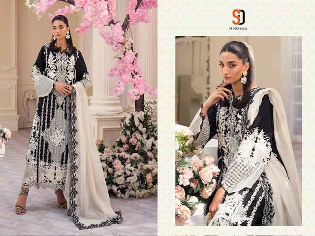 Shraddha Designer Crimson Black Collection Cotton Dress Material 4 pcs Catalogue