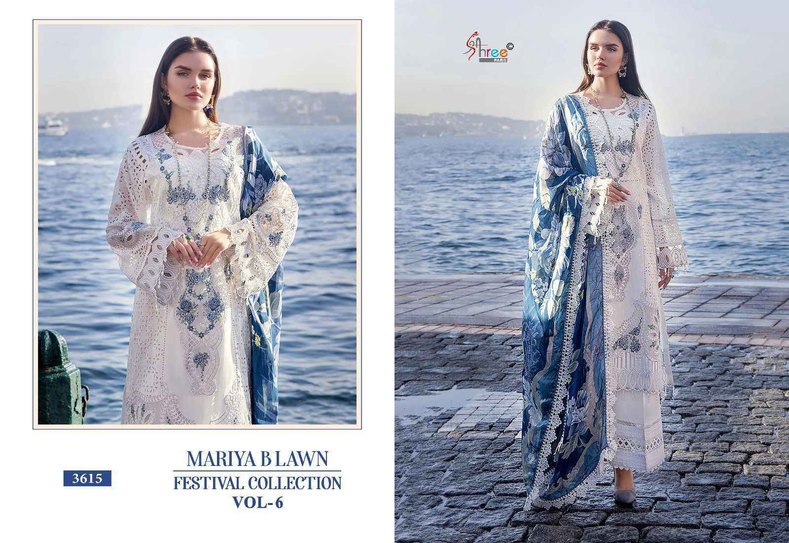 Shree Fab Mariya B Lawn Festival Collection Vol-6 Cotton Dress Material 6 pcs Catalogue