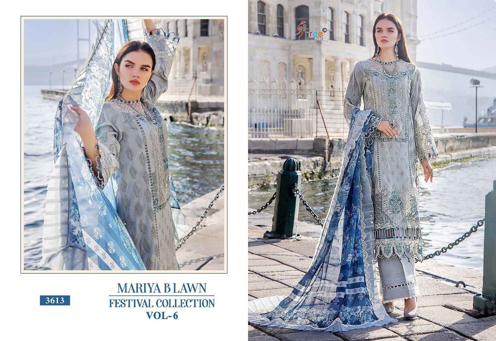 Shree Fab Mariya B Lawn Festival Collection Vol-6 Cotton Dress Material 6 pcs Catalogue