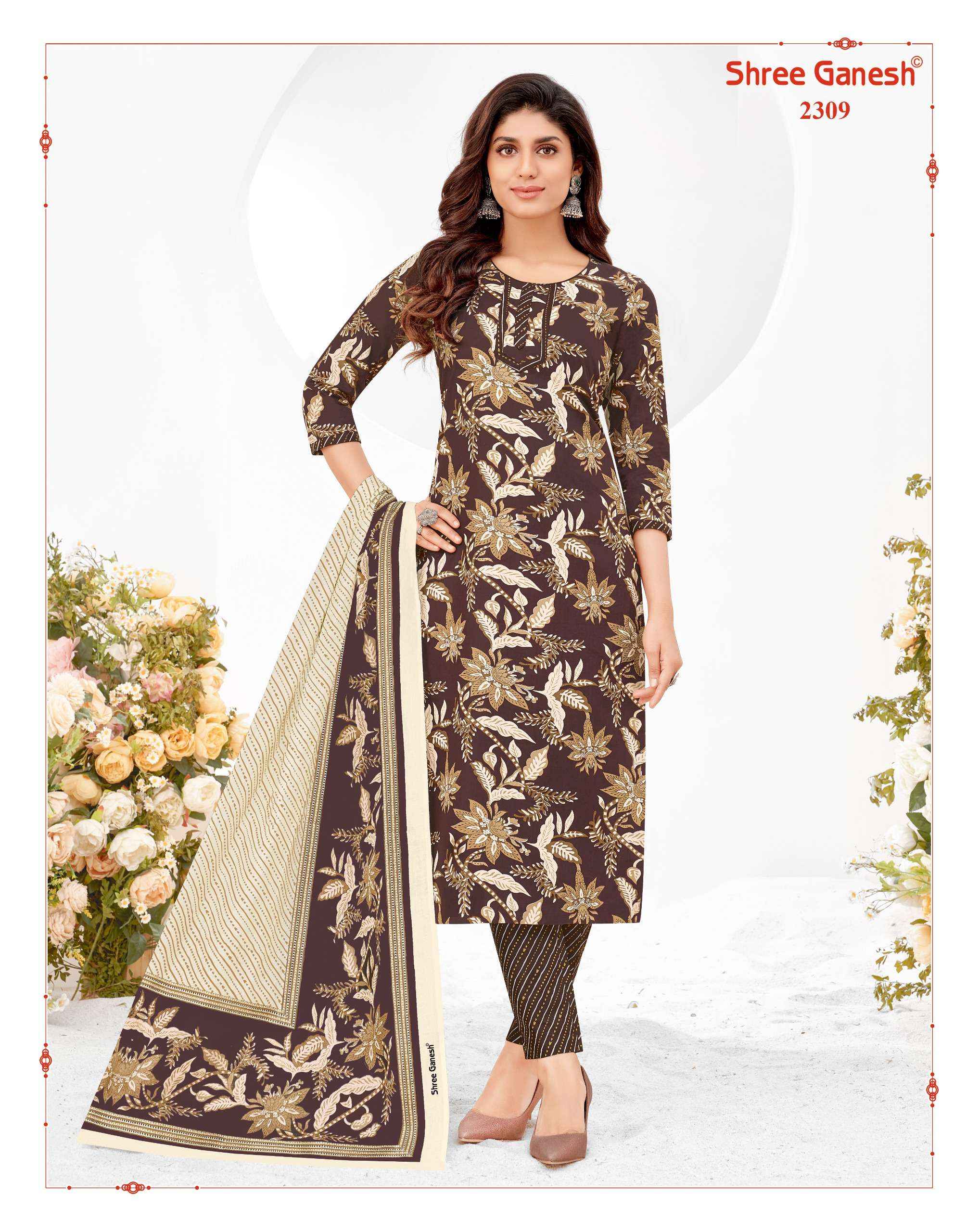 Shree Ganesh Samaiyra Vol 13 Cotton Dress Material 20 pcs catalog 