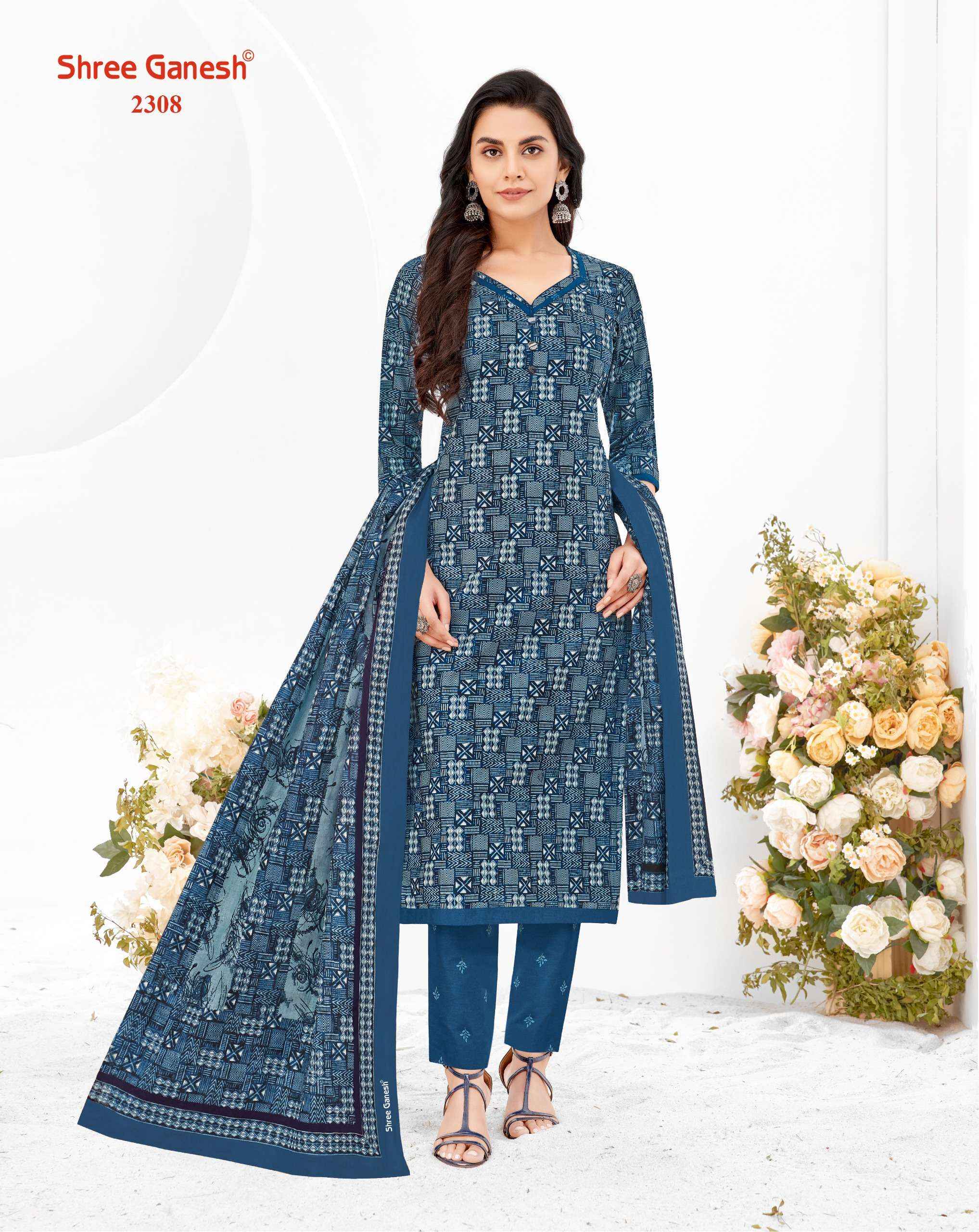 Shree Ganesh Samaiyra Vol 13 Cotton Dress Material 20 pcs catalog 