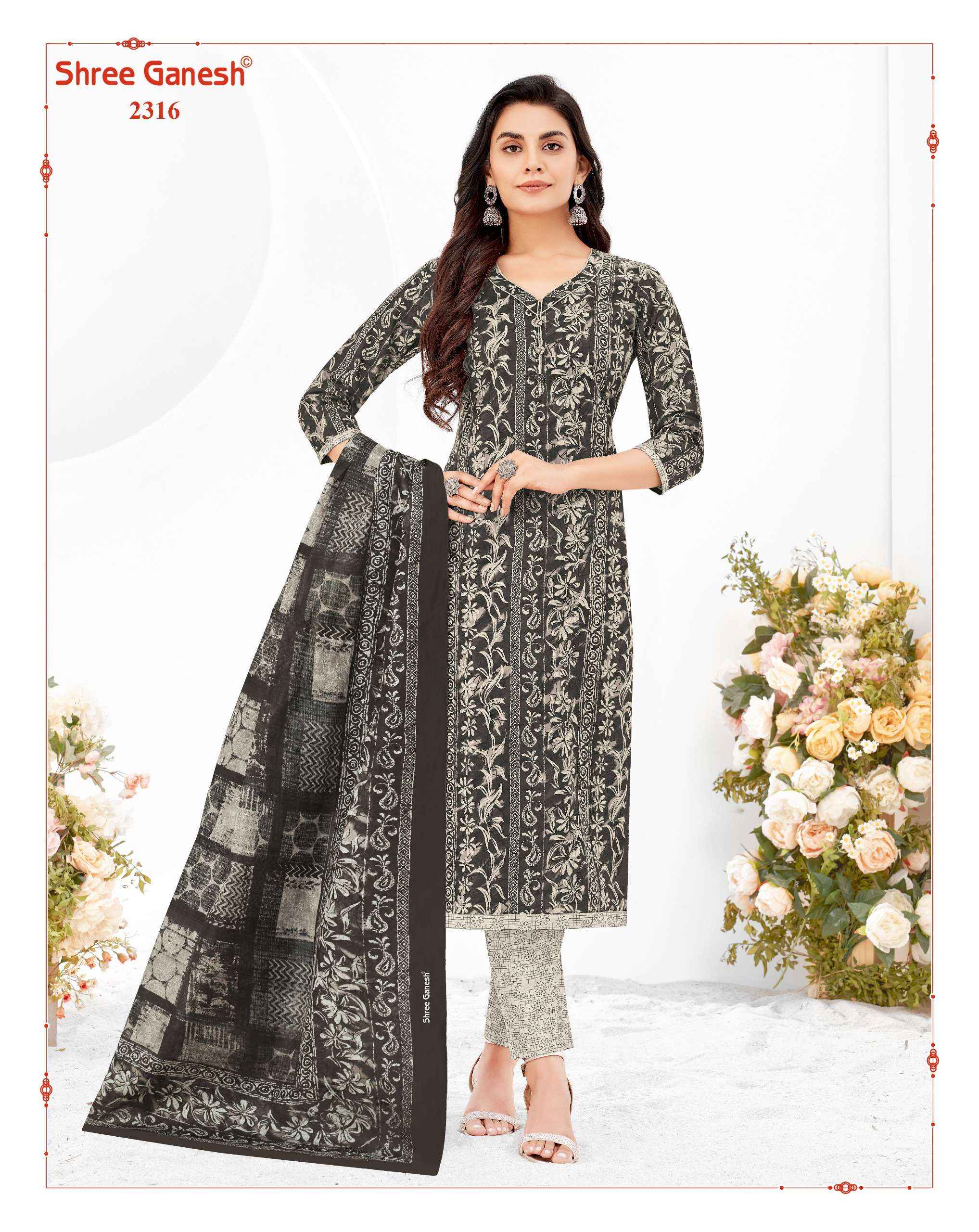 Shree Ganesh Samaiyra Vol 13 Cotton Dress Material 20 pcs catalog 
