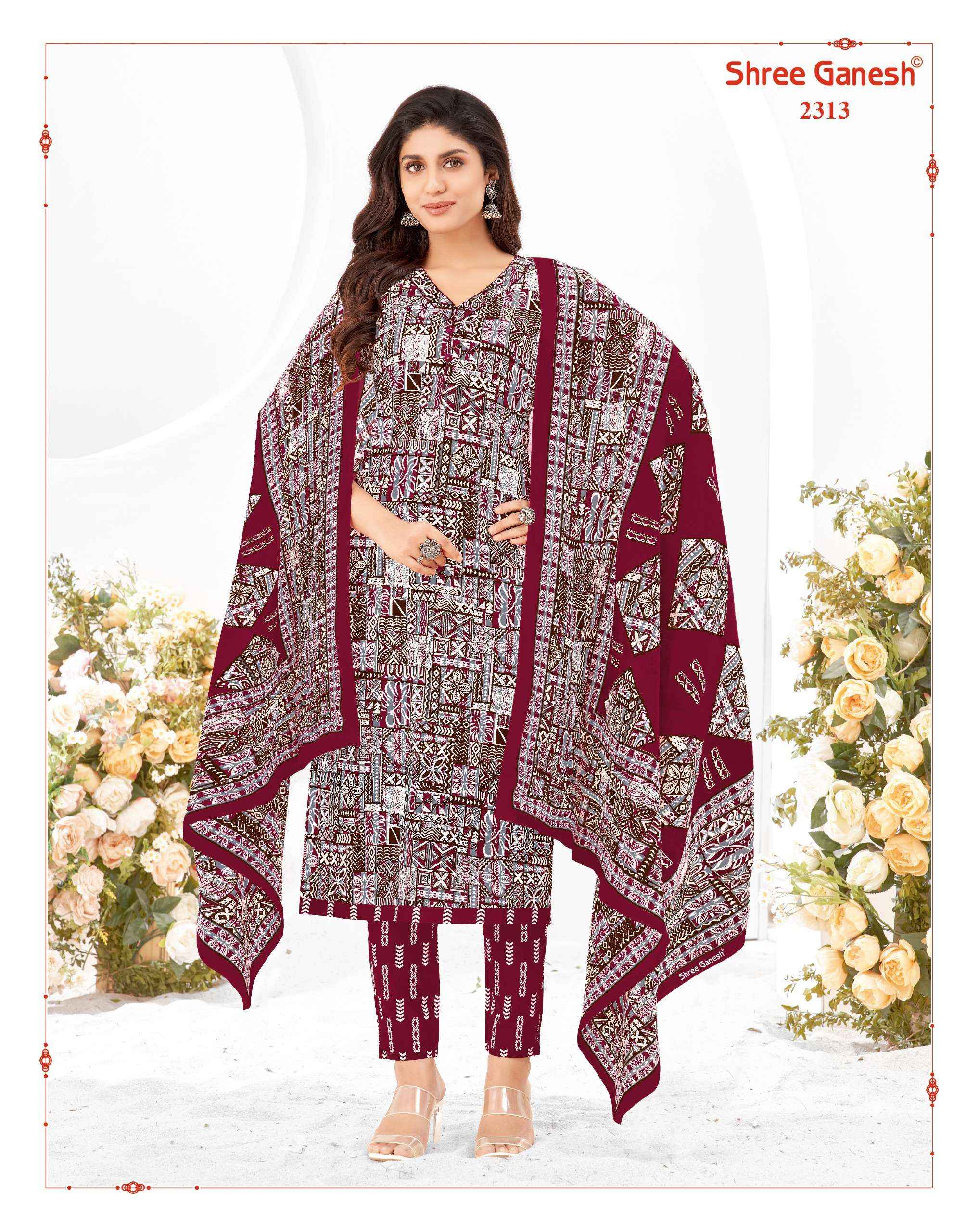 Shree Ganesh Samaiyra Vol 13 Cotton Dress Material 20 pcs catalog 