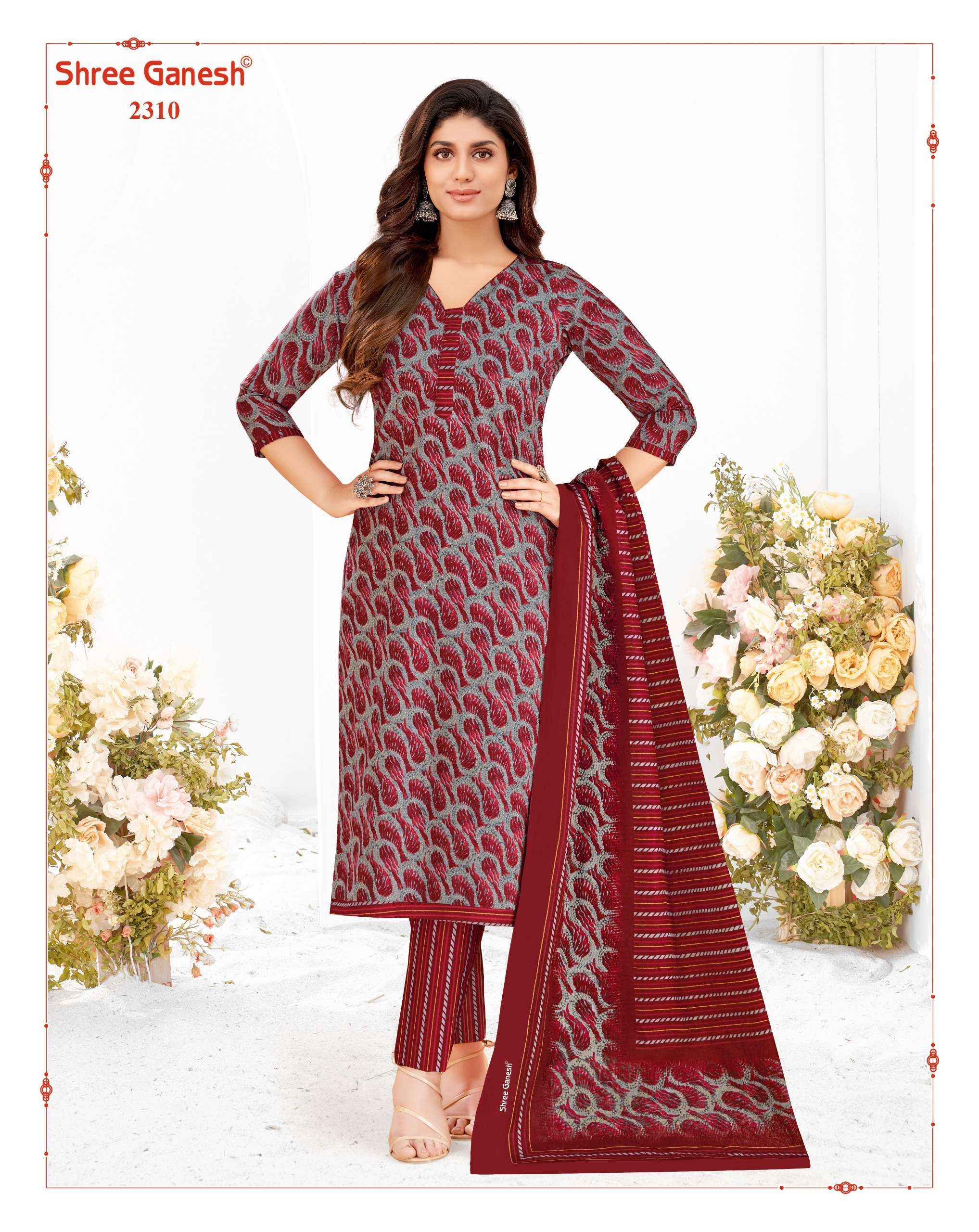 Shree Ganesh Samaiyra Vol 13 Cotton Dress Material 20 pcs catalog 