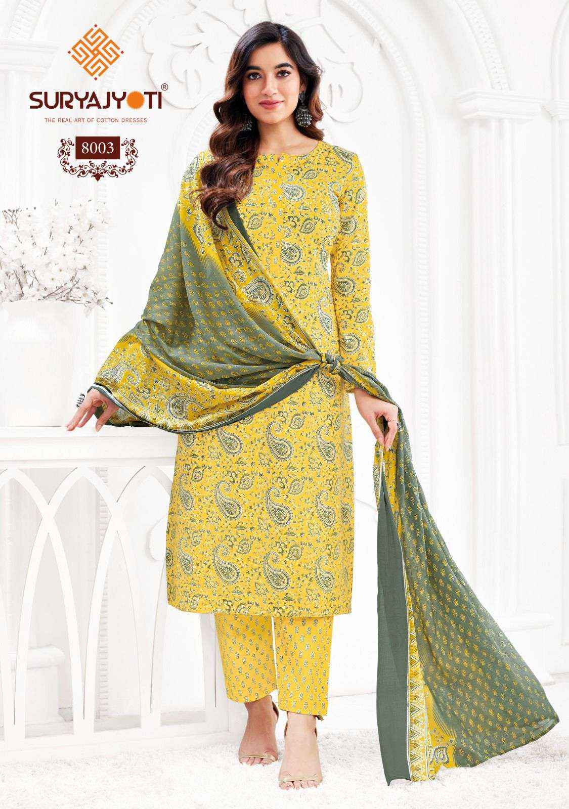 Suryajyoti Preyasi Vol 8 Cotton Dress Material 10 pcs