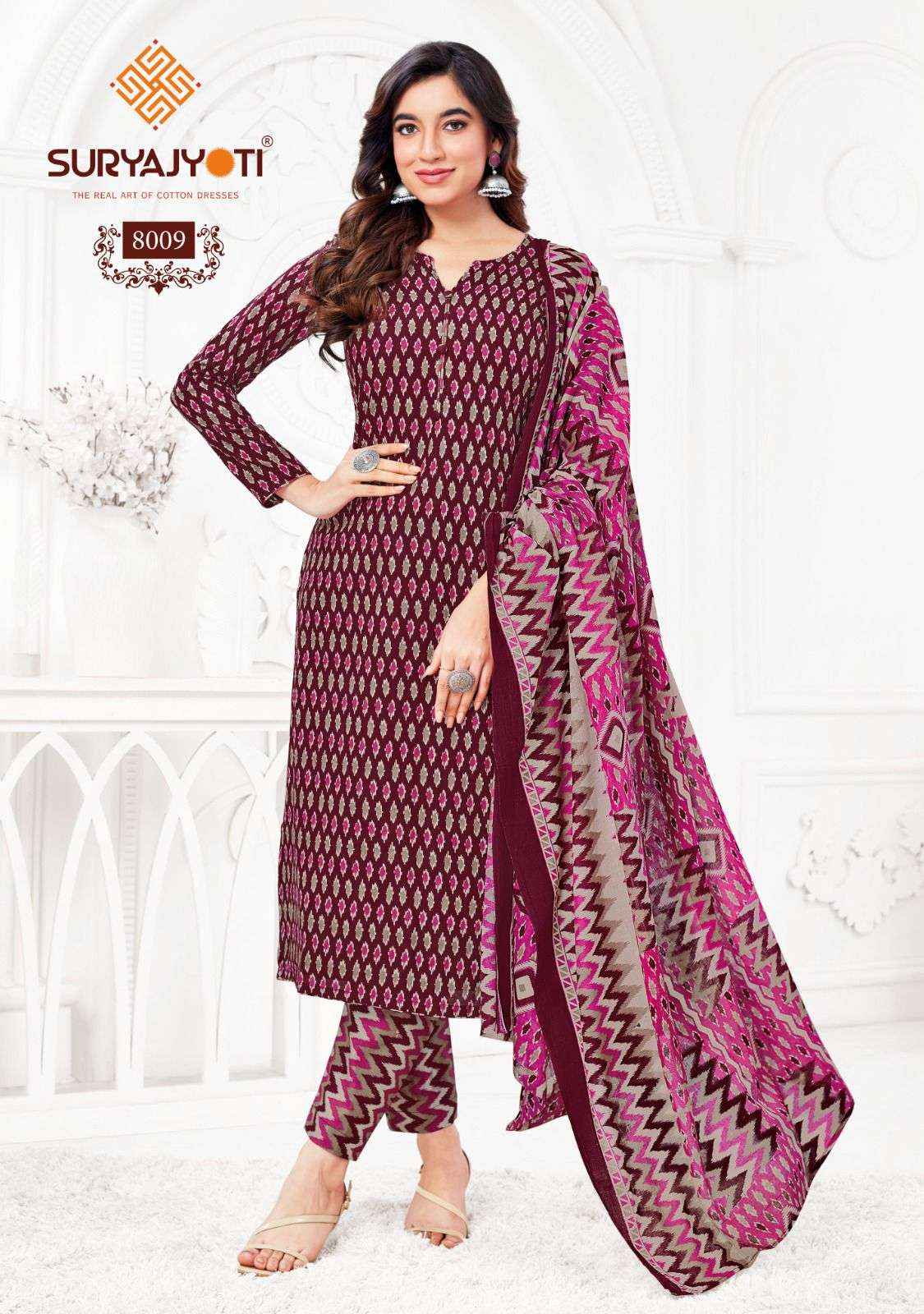 Suryajyoti Preyasi Vol 8 Cotton Dress Material 10 pcs