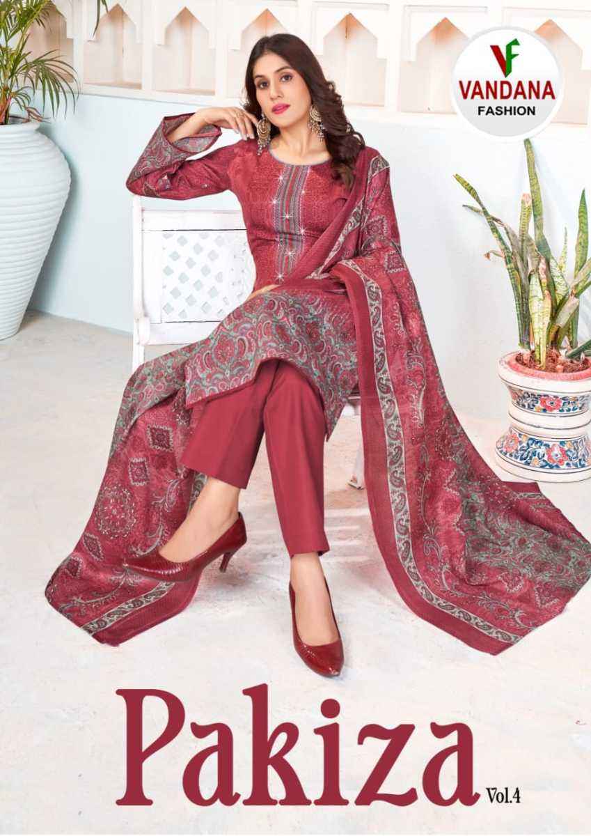 Vandana Fashion Pakiza Vol 4 Cotton Dress Material 10 pcs Catalogue