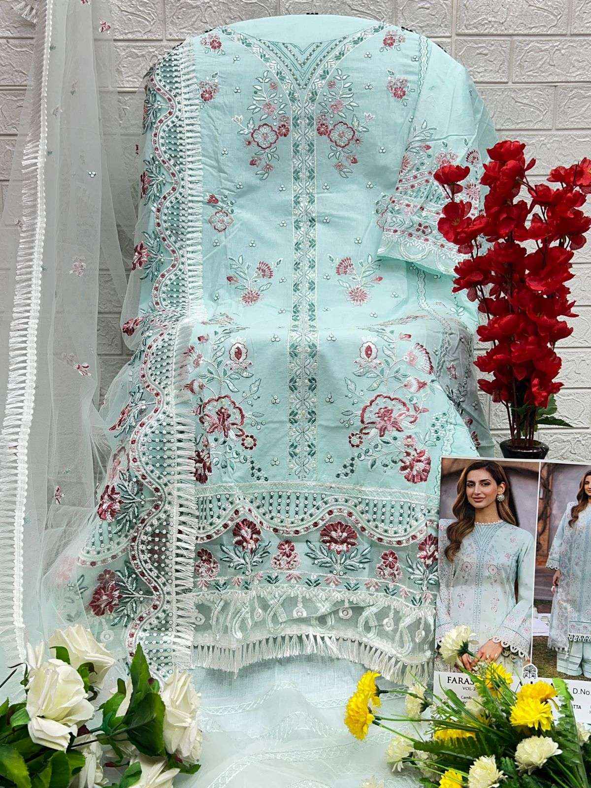 Zaha Farasha Vol 2 Cotton Dress Material 4 pcs Catalogue