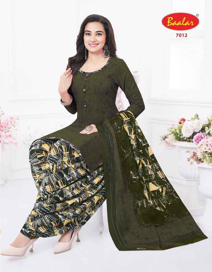Baalar Crystal patiyala Vol 7 Cotton Dress Material Online Ladies Clothing Store