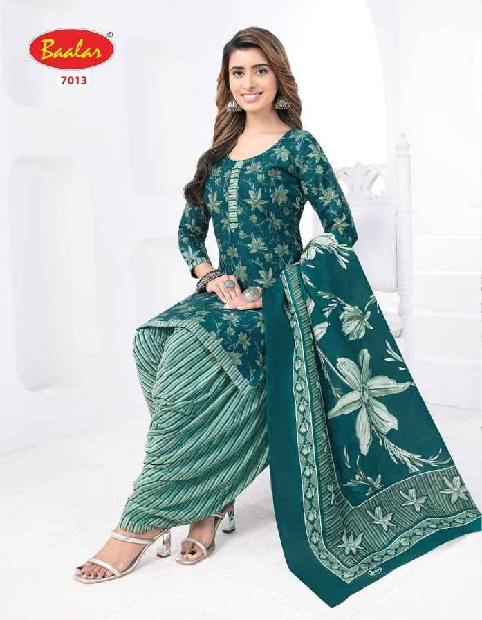 Baalar Crystal patiyala Vol-7 Cotton Dress Material 15 pcs Catalogue