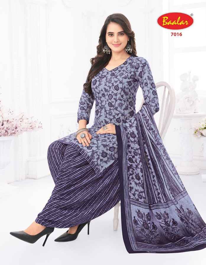 Baalar Crystal patiyala Vol-7 Cotton Dress Material 15 pcs Catalogue