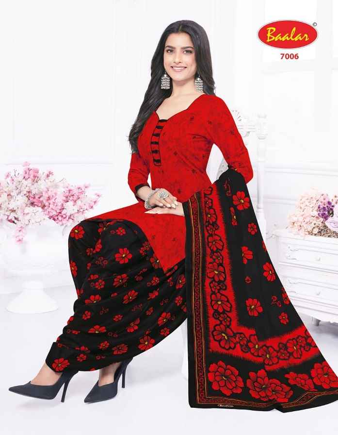 Baalar Crystal patiyala Vol-7 Cotton Dress Material 15 pcs Catalogue