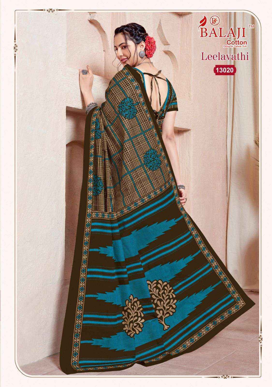Balaji Leelavati Vol 13 Cotton Saree 20 pcs Catalogue