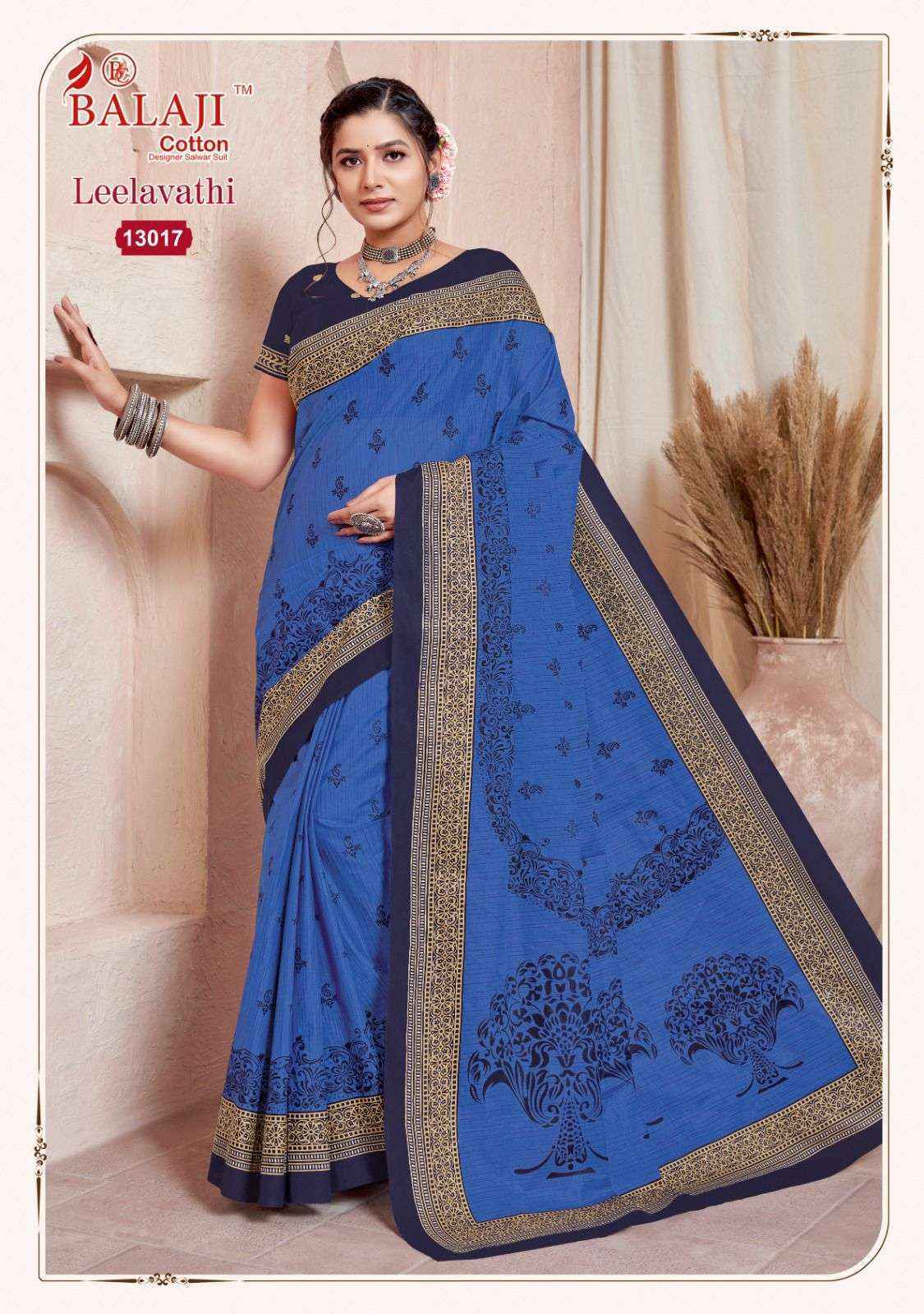Balaji Leelavati Vol 13 Cotton Saree 20 pcs Catalogue