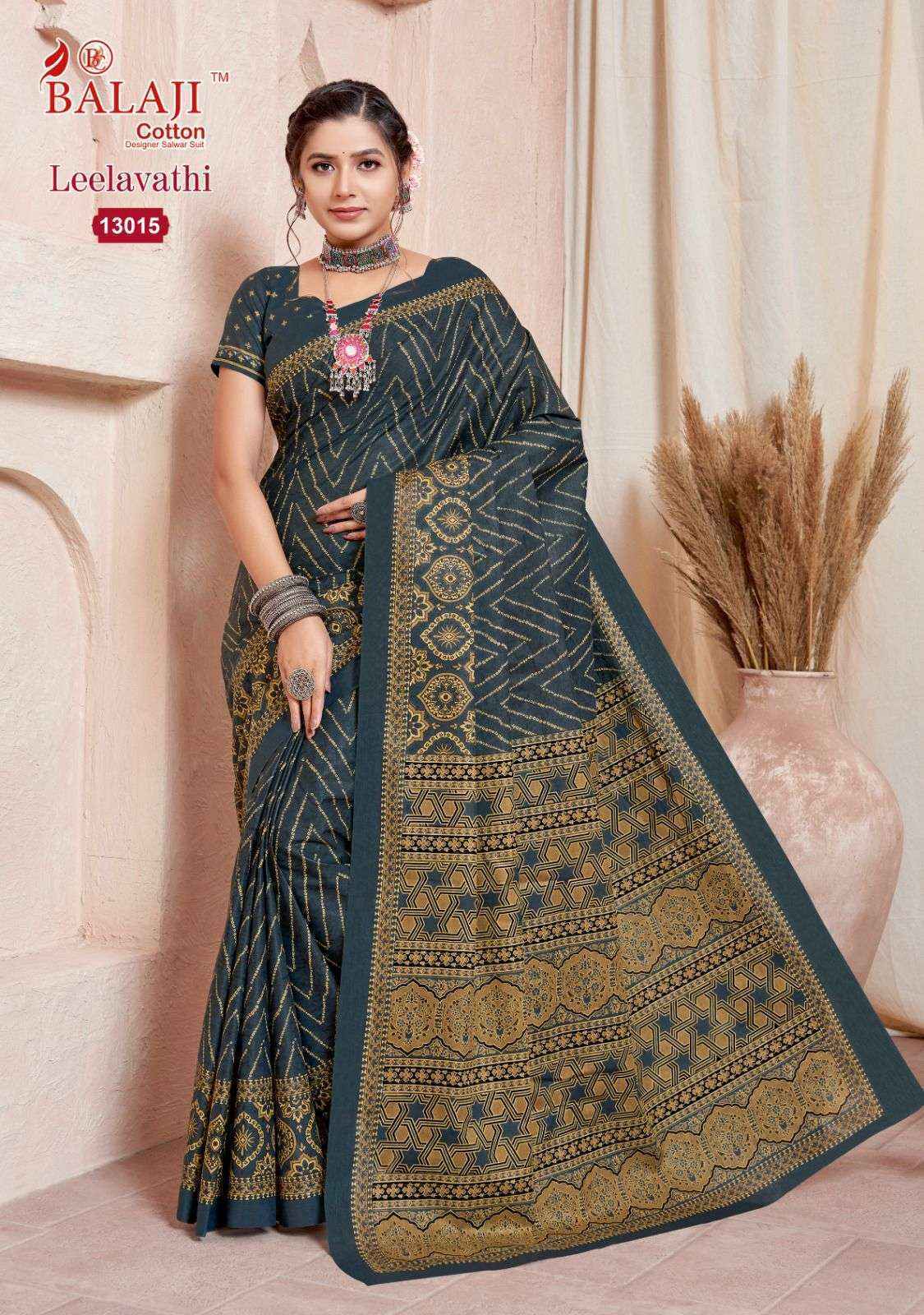 Balaji Leelavati Vol 13 Cotton Saree 20 pcs Catalogue