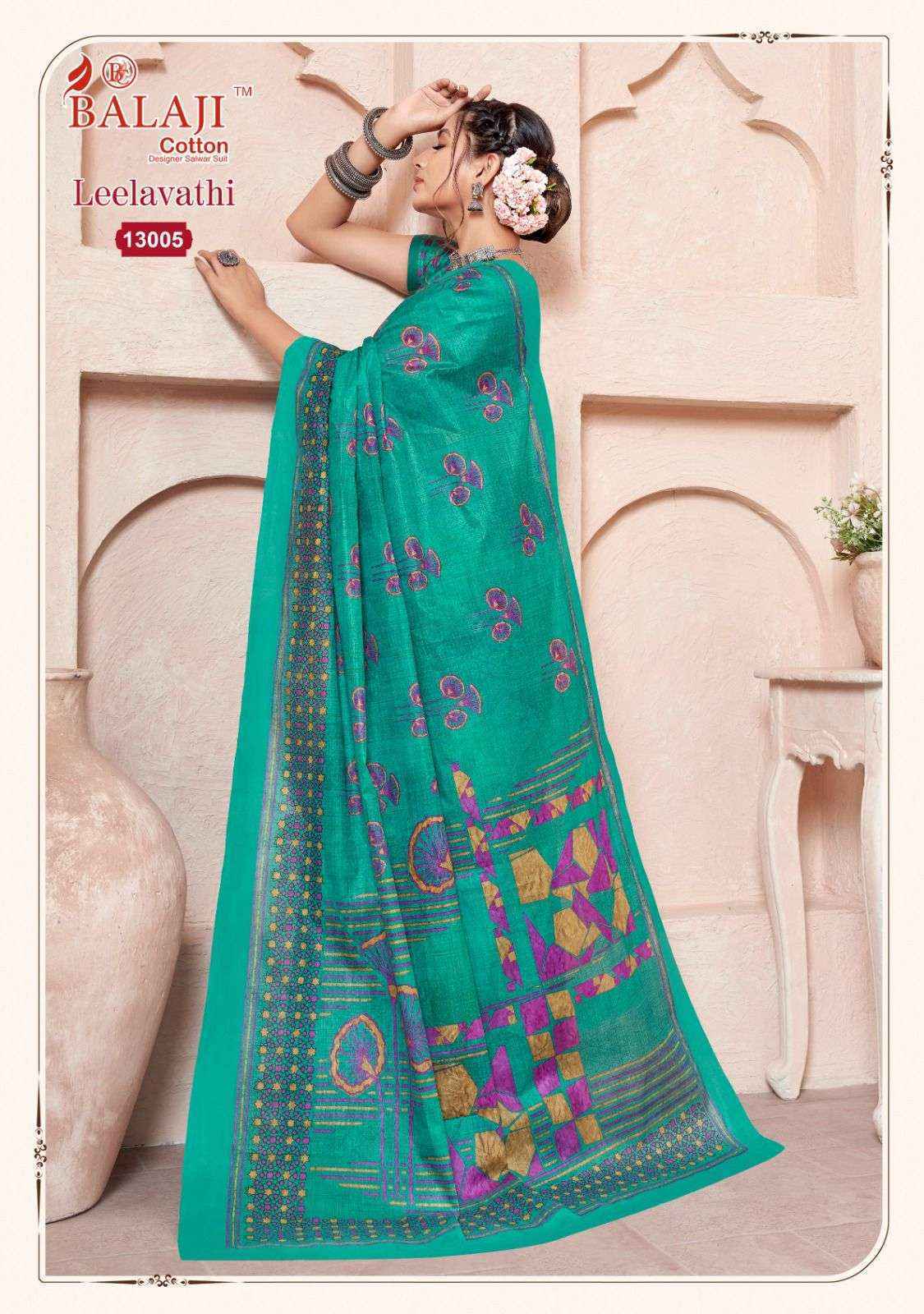 Balaji Leelavati Vol 13 Cotton Saree 20 pcs Catalogue