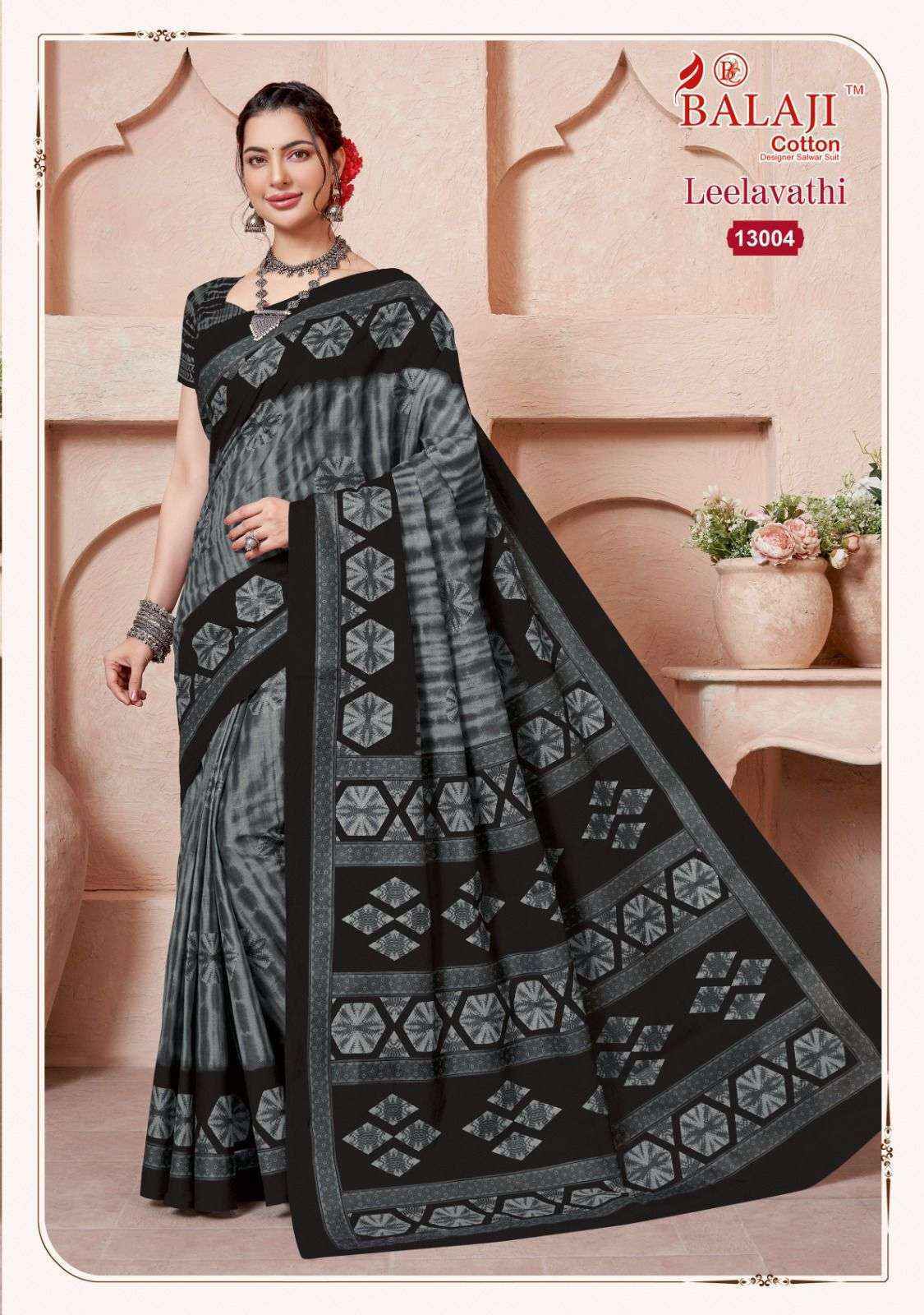 Balaji Leelavati Vol 13 Cotton Saree 20 pcs Catalogue