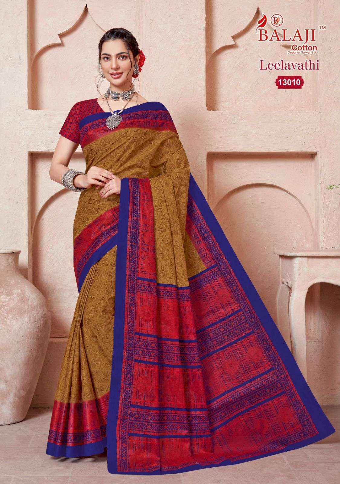 Balaji Leelavati Vol 13 Cotton Saree 20 pcs Catalogue