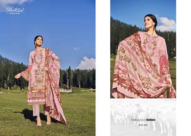 Beliiza Aalia Cotton Dress Material 8 pcs Catalogue