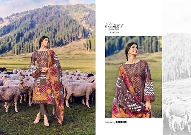 Beliiza Aalia Cotton Dress Material 8 pcs Catalogue