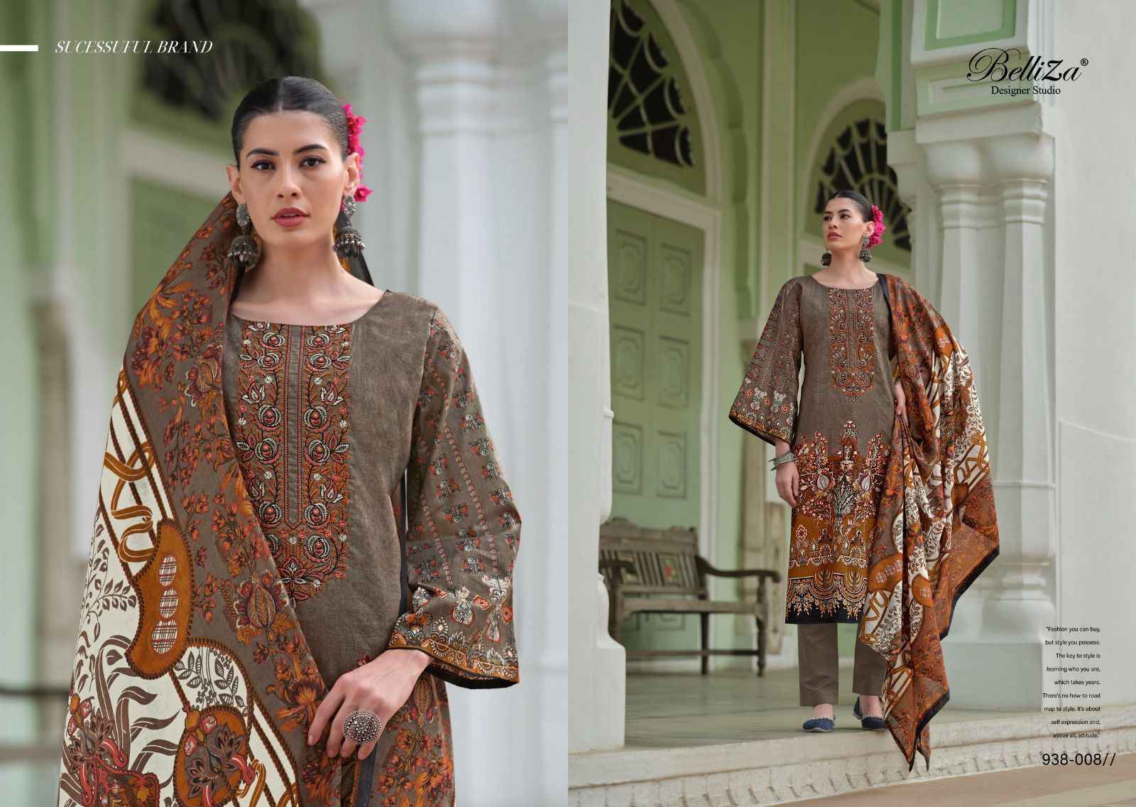 Belliza Naira Vol 60 Cotton Dress Material 8 pcs Cataloge