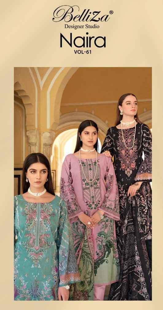 Belliza Naira Vol 61 Cotton Dress Material 8 pcs Cataloge