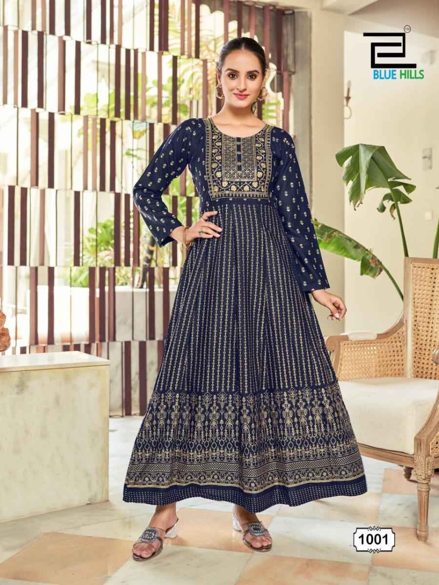 Rayon anarkali kurtis store