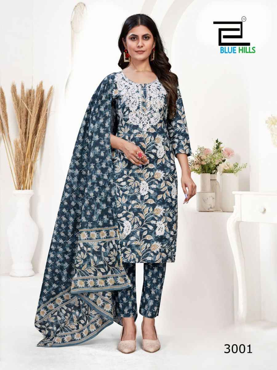 Blue Hills Kanika Vol 3 Cotton Kurti Combo 4 pcs Catalogue