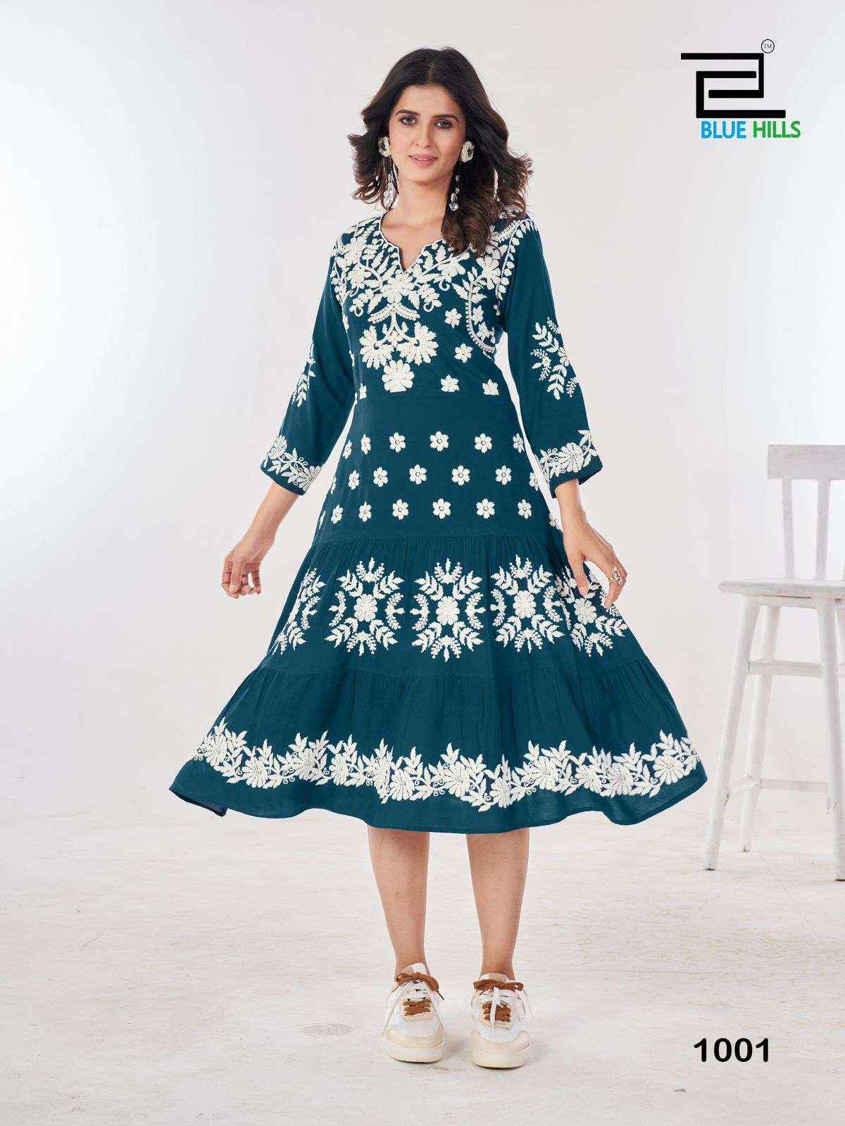 Blue Hills Kiara Vol 10 Rayon Kurti 6 pcs Catalogue