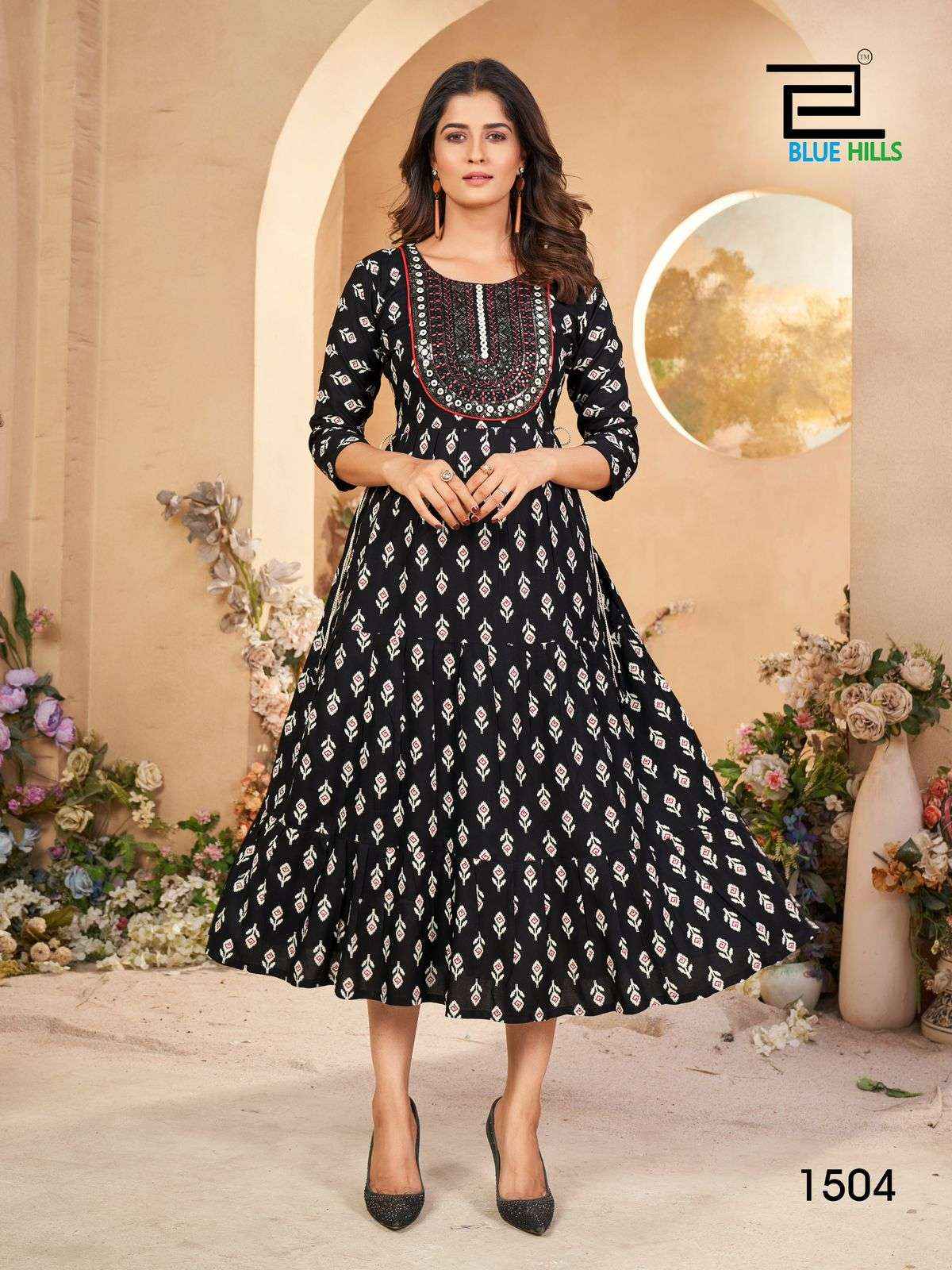 Blue Hills Sarfaraz Vol 15 Rayon Kurti 4 pcs Catalogue