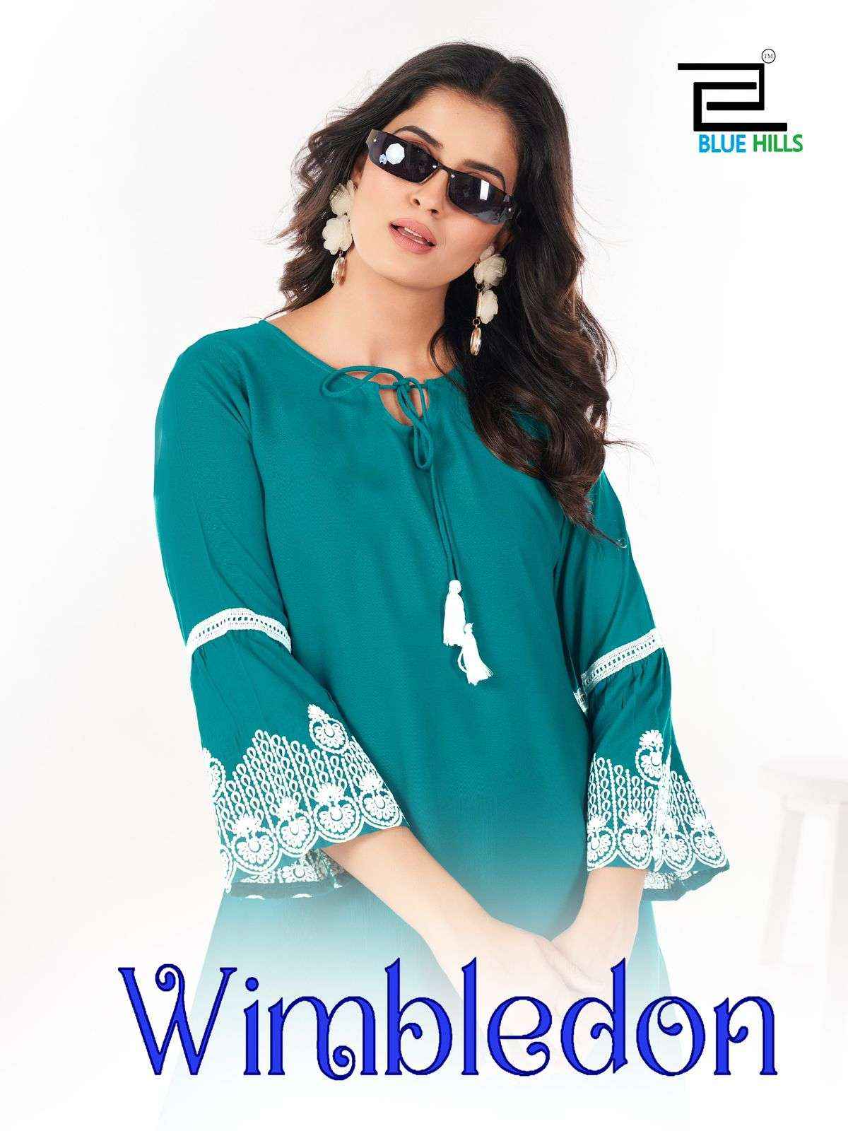 Blue Hills Wimbledon Rayon Kurti 6 pcs Catalogue