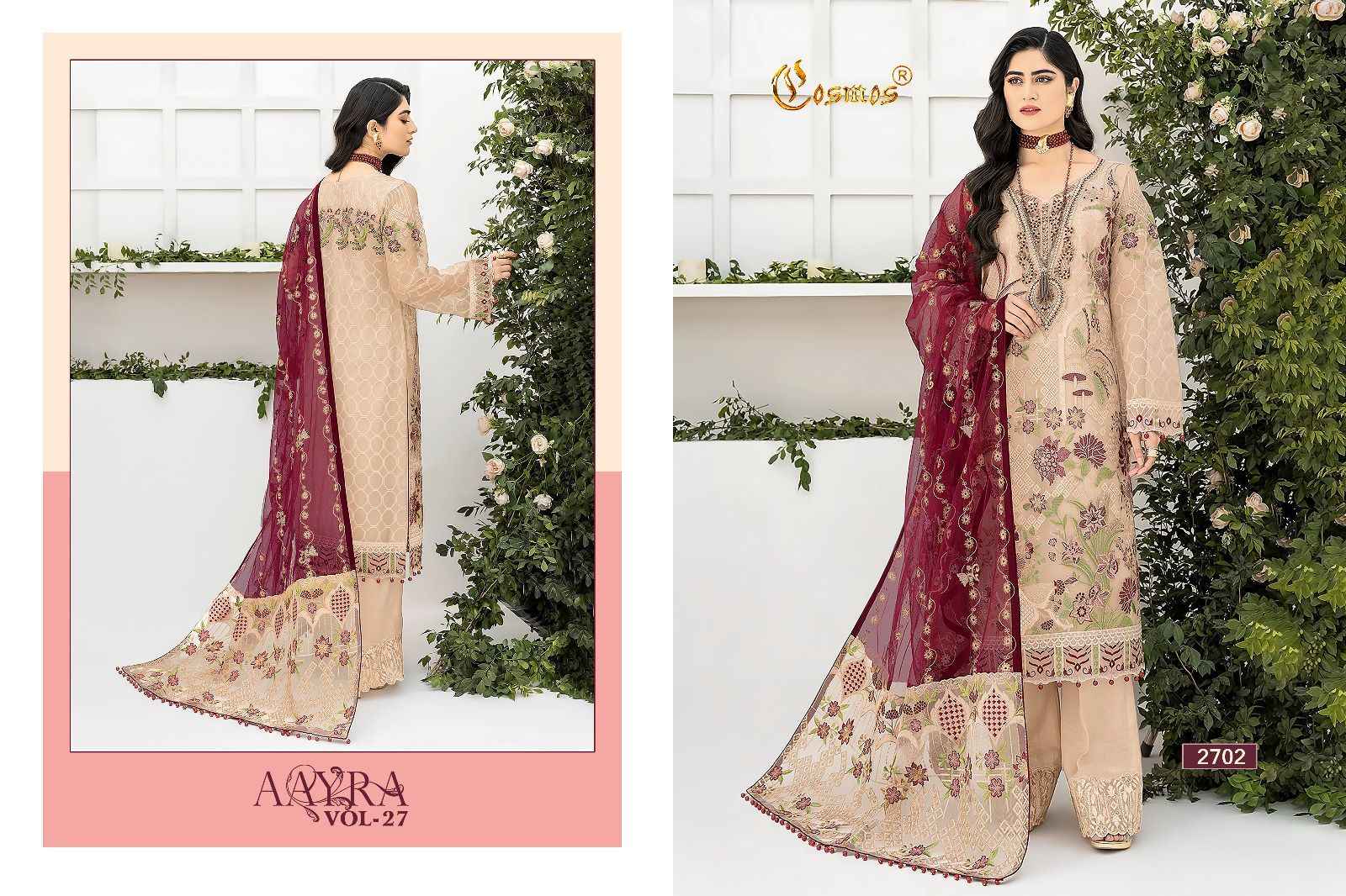 Cosmos Aayra Vol 27 Georgette Dress Material 4 pcs Catalogue