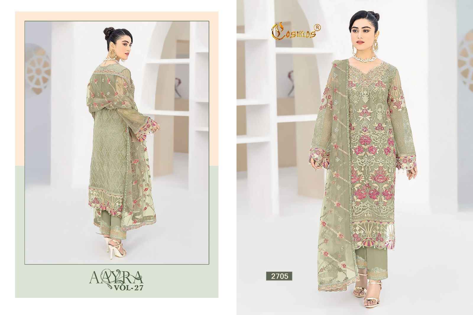 Cosmos Aayra Vol 27 Georgette Dress Material 4 pcs Catalogue